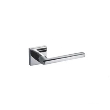 Sokoth chrome modern design interior door handle with square rose and escutcheon